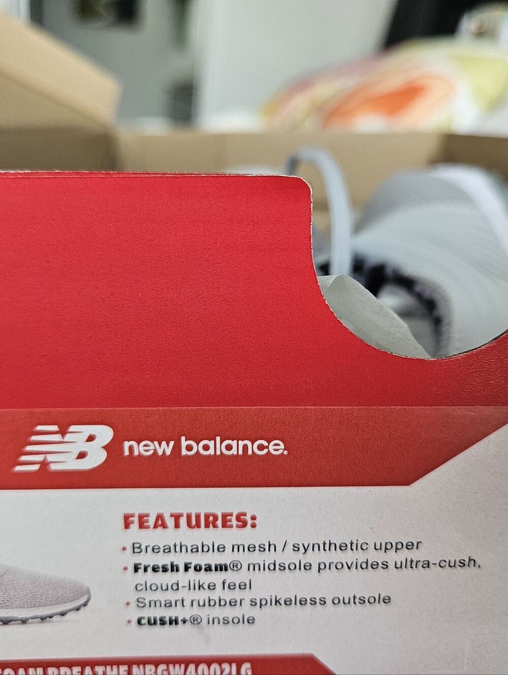 New In Box New Balance Womens Fresh Foam Breathe Golf Shoes - Light Grey Sz 6 - Picture 5 of 13